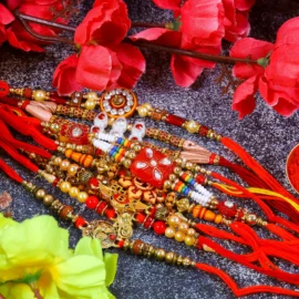 Premium Men’s Designer Rakhi Combo – Pack of 10 | Handcrafted Festive Rakhis
