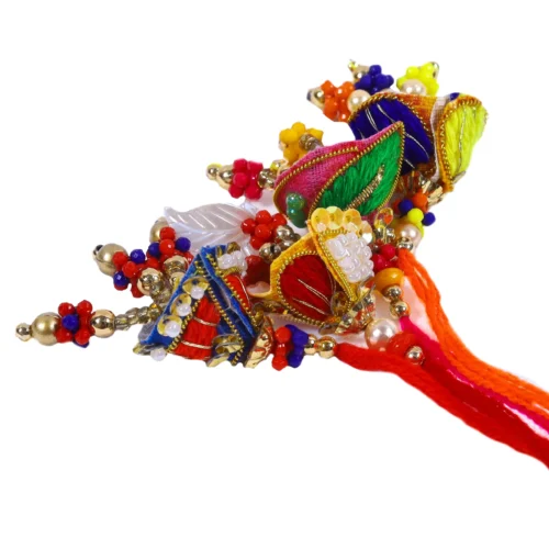 ✨ Rajasthani Traditional Lumba Rakhi for Bhabhi | Ethnic Designer Rakhi - Image 4
